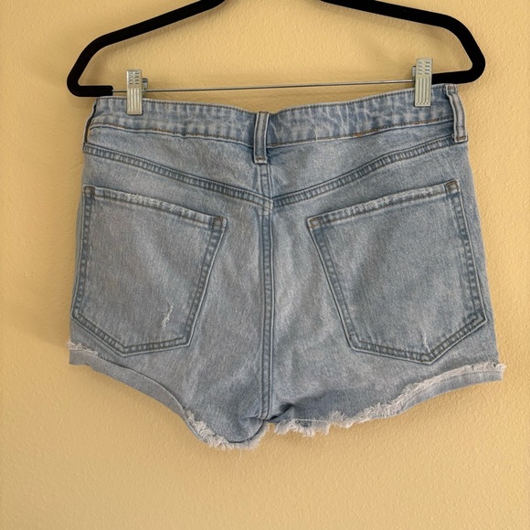 Denim Distressed Women's Shorts - Picture 2 of 3